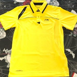 NWT LI-NING PERFORMANCE BADMINTON PERFORMANCE POLO SHIRT SZ MENS SMALL